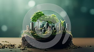 Generated image. Sustainable developmen and responsible environment concept.