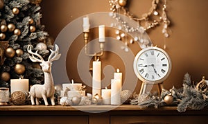 Chic Yuletide Decor Welcoming Christmas Ambiance in a Home Setting photo