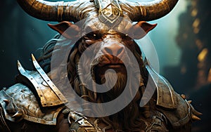 Mythical Greek Minotaur Ancient Fantasy photo