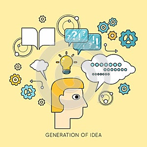 Generation of Idea Background in Flat