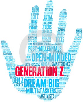 Generation Z Animated Word Cloud