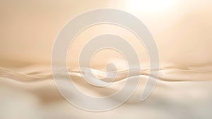 Generative AI Abstract blur soft focus soft blinking light beige horizontal copy space background business concept