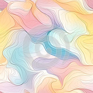 Generative AI Abstract Hand Drawing Psychedelic-