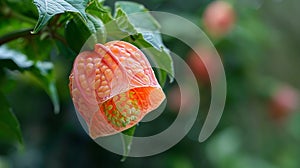 Generative AI Abutilon pictum Jacksonville Arboretum and Botanical Gardens business concept. photo