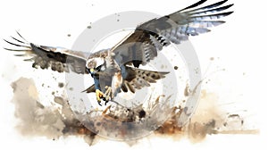 Generative AI, Aerial Hunter: Falcon in Action