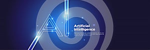 Generative AI Agent Technology Abstract Background