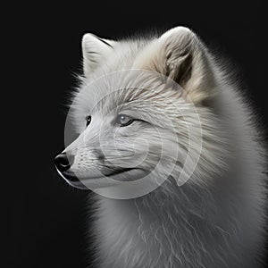 Generative AI. Arctic fox (Vulpes lagopus), also known as the white fox, polar fox, or snow fox