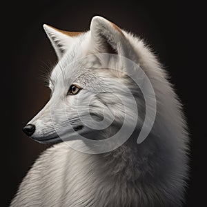 Generative AI. Arctic fox (Vulpes lagopus), also known as the white fox, polar fox, or snow fox
