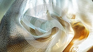 Generative AI art depicting data visualization as art code-drive