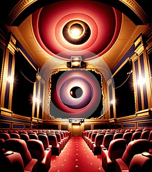 4d Theaters Commercial Business. Generative AI. photo