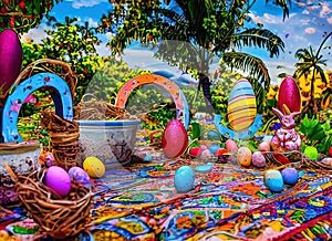 Easter Holiday Scene in Guatire,Miranda,Venezuela. photo