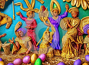 Easter Holiday Scene in Ijebu-Ode,Ogun,Nigeria. photo