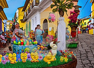 Easter Holiday Scene in Palermo,Huila,Colombia. photo