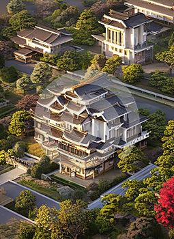 Fictional Mansion in Amagasaki, Hy?go, Japan. photo