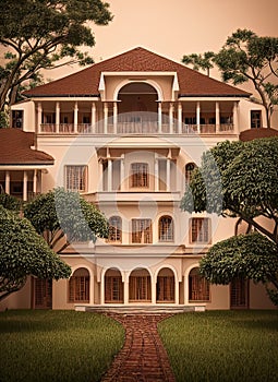 Fictional Mansion in Bouake, VallÃ©e du Bandama, CÃ´te d\'Ivoire. photo