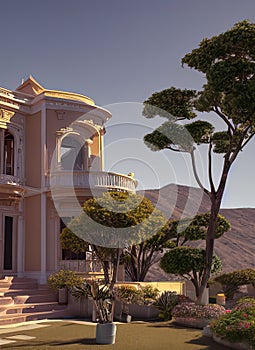 Fictional Mansion in Coquimbo, Coquimbo, Chile. photo