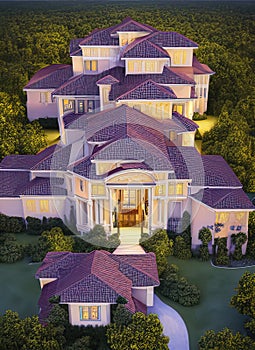 Fictional Mansion in Deltona, Florida, United States.