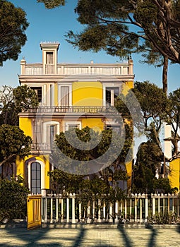 Fictional Mansion in Gonzalez Catan, Buenos Aires, Argentina. photo