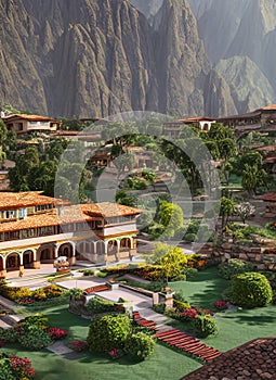 Fictional Mansion in Huancayo, JunÃ­n, Peru. photo
