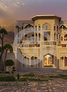 Fictional Mansion in Kermanshah, Kerm?nsh?h, Iran. photo
