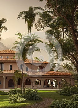 Fictional Mansion in Los Teques, Miranda, Venezuela. photo