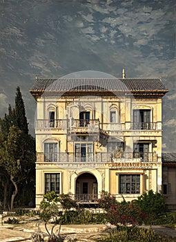 Fictional Mansion in Petah Tiqwa, Central, Israel.