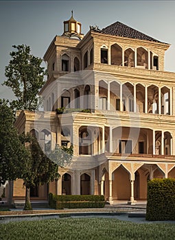 Fictional Mansion in Rasht, G?l?n, Iran. photo