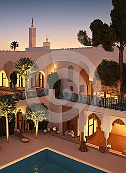 Fictional Mansion in Safi, Marrakech-Safi, Morocco. photo