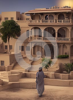 Fictional Mansion in Ta`izz, Taâizz, Yemen. photo