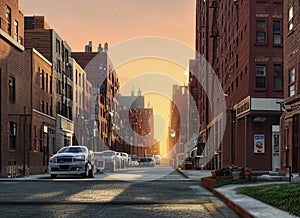 Mott Haven neighborhood in New York, New York USA. photo