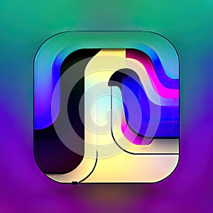 Arcade Software App Style Icon. Generative AI.