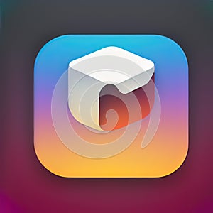 Hack And Slash Software App Style Icon. Generative AI.