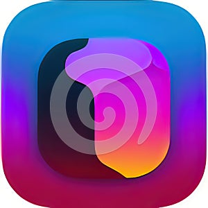 Idle Role-Playing Software App Style Icon. Generative AI.