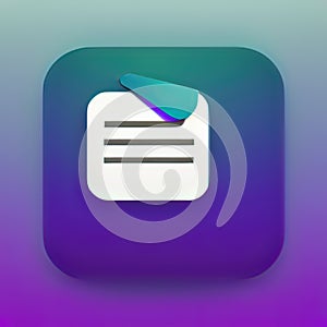 Job Interview Software App Style Icon. Generative AI.