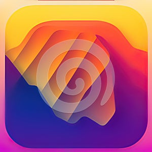 Travel & Local Software App Style Icon. Generative AI.