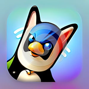 Wi-Fi Software App Style Icon. Generative AI.