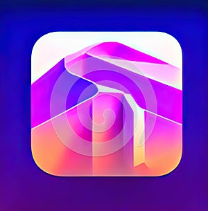 4x Software App Style Icon. Generative AI.