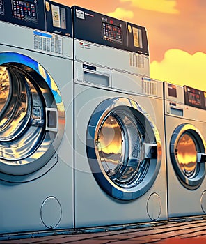 Washing Machines Commercial Business. Generative AI.