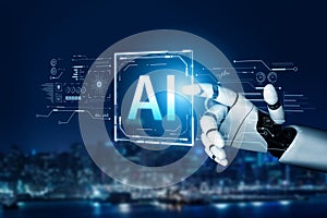 A generative AI presents a futuristic dashboard for complex data analysis. Fermion