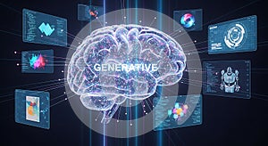 Generative AI Brain Network Data Analysis