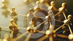 Generative AI Business hierarchy  company structure concept Business process plan and workflow automation flowchar