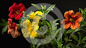 Generative AI Calibrachoa is a genus of plants in the Solanaceae family business concept.