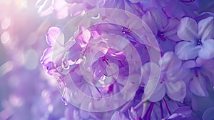 Generative AI Close up Jacaranda flower season blooming from October to November in Austalia business concept.