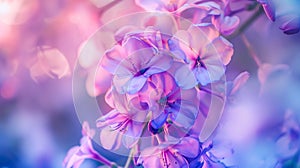 Generative AI Close up Jacaranda flower season blooming from October to November in Austalia business concept.