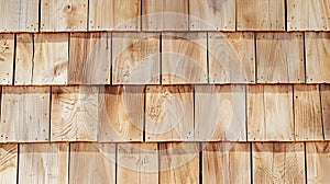 Generative AI Close up of wood texture and background Natural cedar shingle siding Rough bumpy wood shingle claddi