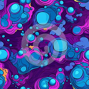 Generative AI Comics Bubbles Seamless Pattern-