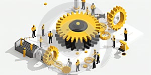 Generative AI 3D Printing Technology Concept-