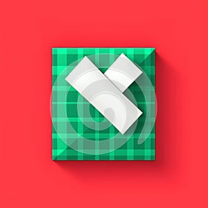 Generative AI 3d Vector Wrong Checkmark-