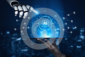 A generative AI demonstrating its ability to automate complex data workflows. Fermion