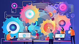 Generative AI Devops Specialists Work Collaboration-